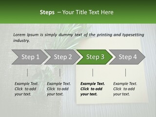 A Piece Of Paper With A Sprig Of Rosemary On Top Of It PowerPoint Template