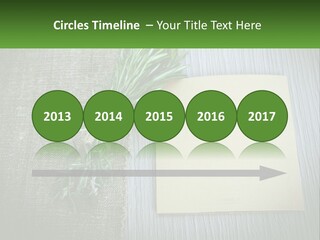 A Piece Of Paper With A Sprig Of Rosemary On Top Of It PowerPoint Template