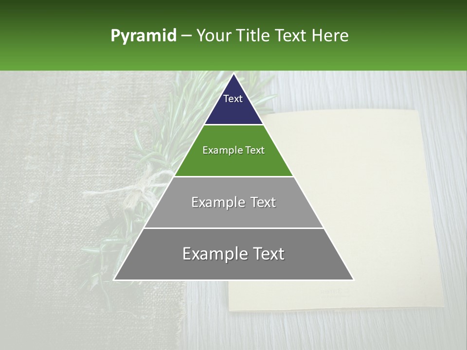 A Piece Of Paper With A Sprig Of Rosemary On Top Of It PowerPoint Template