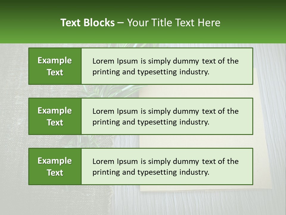 A Piece Of Paper With A Sprig Of Rosemary On Top Of It PowerPoint Template