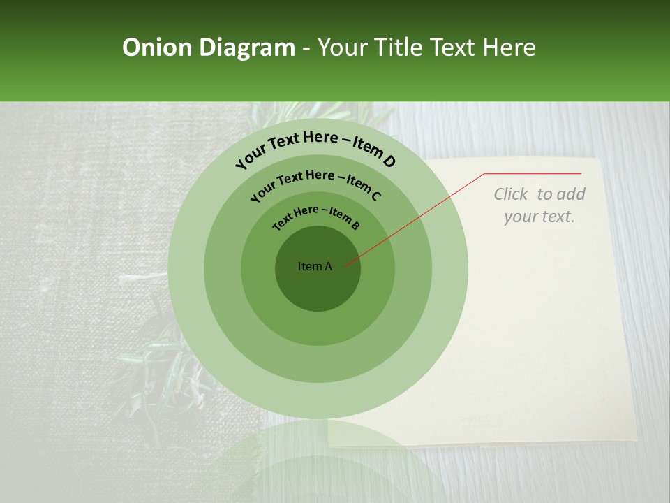 A Piece Of Paper With A Sprig Of Rosemary On Top Of It PowerPoint Template