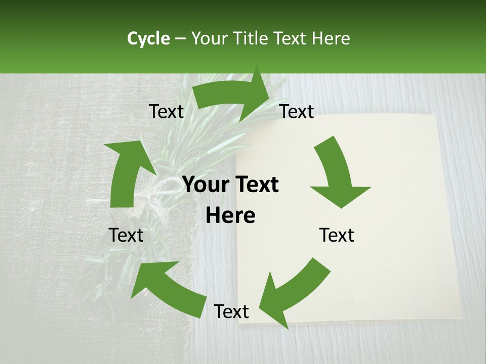 A Piece Of Paper With A Sprig Of Rosemary On Top Of It PowerPoint Template