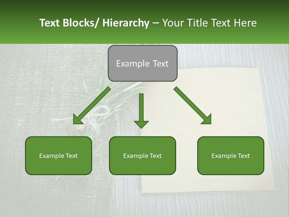 A Piece Of Paper With A Sprig Of Rosemary On Top Of It PowerPoint Template