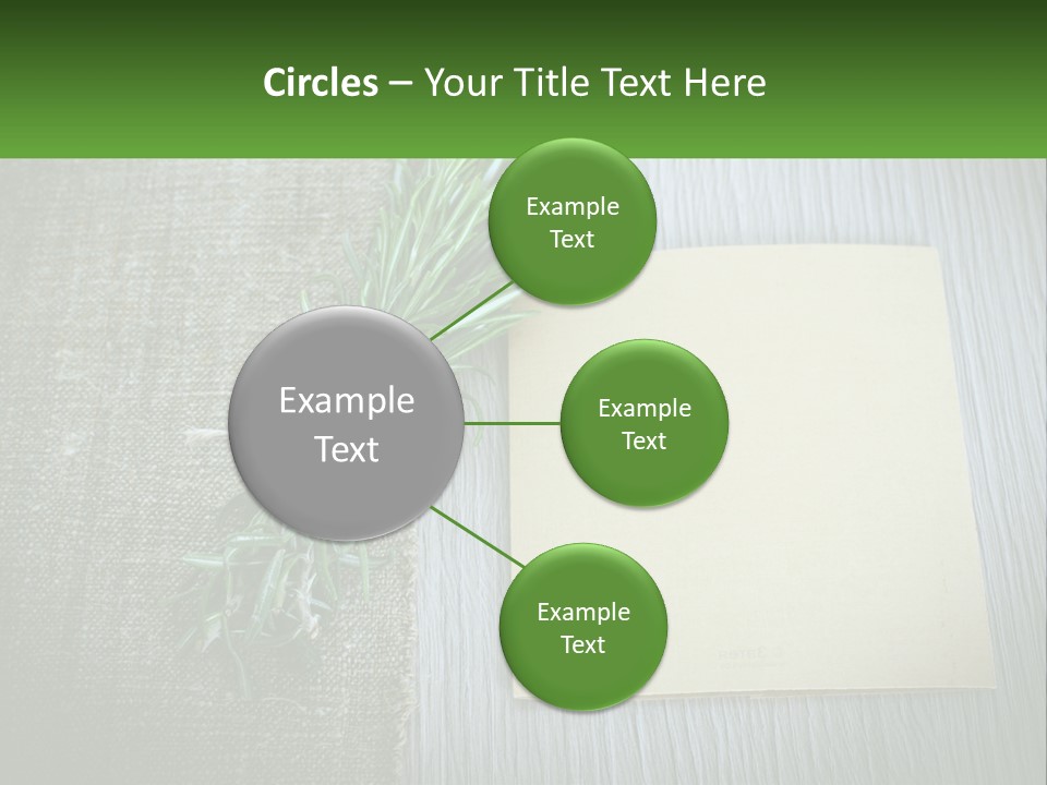 A Piece Of Paper With A Sprig Of Rosemary On Top Of It PowerPoint Template