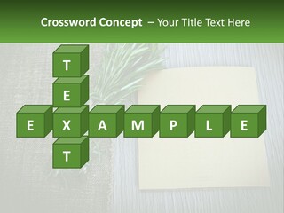 A Piece Of Paper With A Sprig Of Rosemary On Top Of It PowerPoint Template