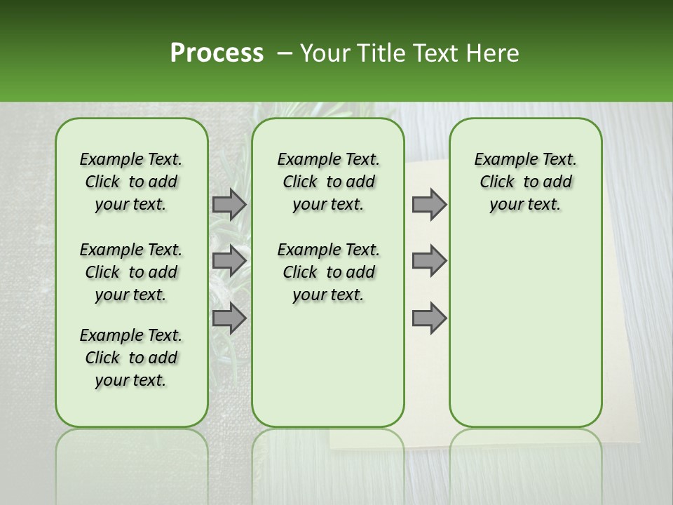 A Piece Of Paper With A Sprig Of Rosemary On Top Of It PowerPoint Template