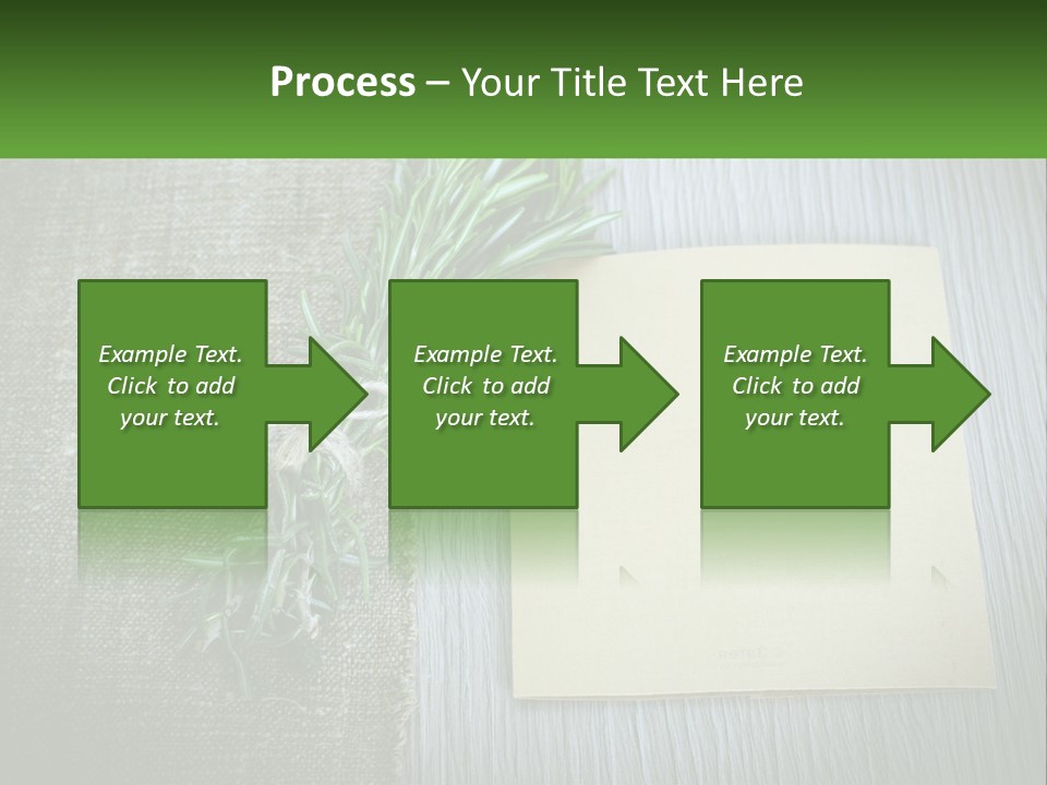 A Piece Of Paper With A Sprig Of Rosemary On Top Of It PowerPoint Template