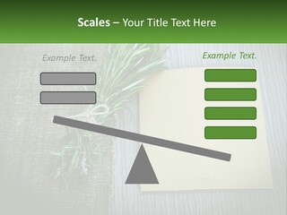 A Piece Of Paper With A Sprig Of Rosemary On Top Of It PowerPoint Template