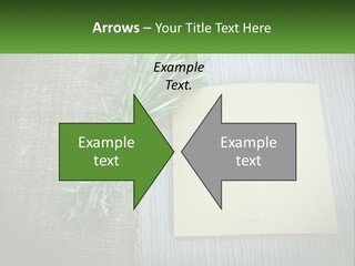 A Piece Of Paper With A Sprig Of Rosemary On Top Of It PowerPoint Template