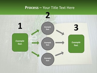 A Piece Of Paper With A Sprig Of Rosemary On Top Of It PowerPoint Template
