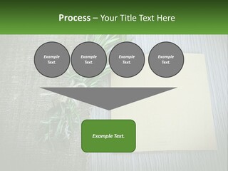 A Piece Of Paper With A Sprig Of Rosemary On Top Of It PowerPoint Template