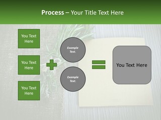 A Piece Of Paper With A Sprig Of Rosemary On Top Of It PowerPoint Template