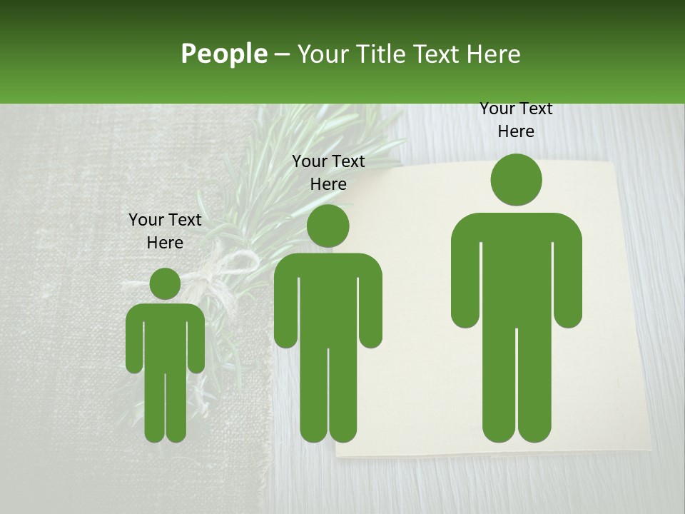 A Piece Of Paper With A Sprig Of Rosemary On Top Of It PowerPoint Template