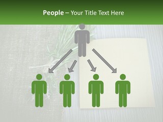 A Piece Of Paper With A Sprig Of Rosemary On Top Of It PowerPoint Template