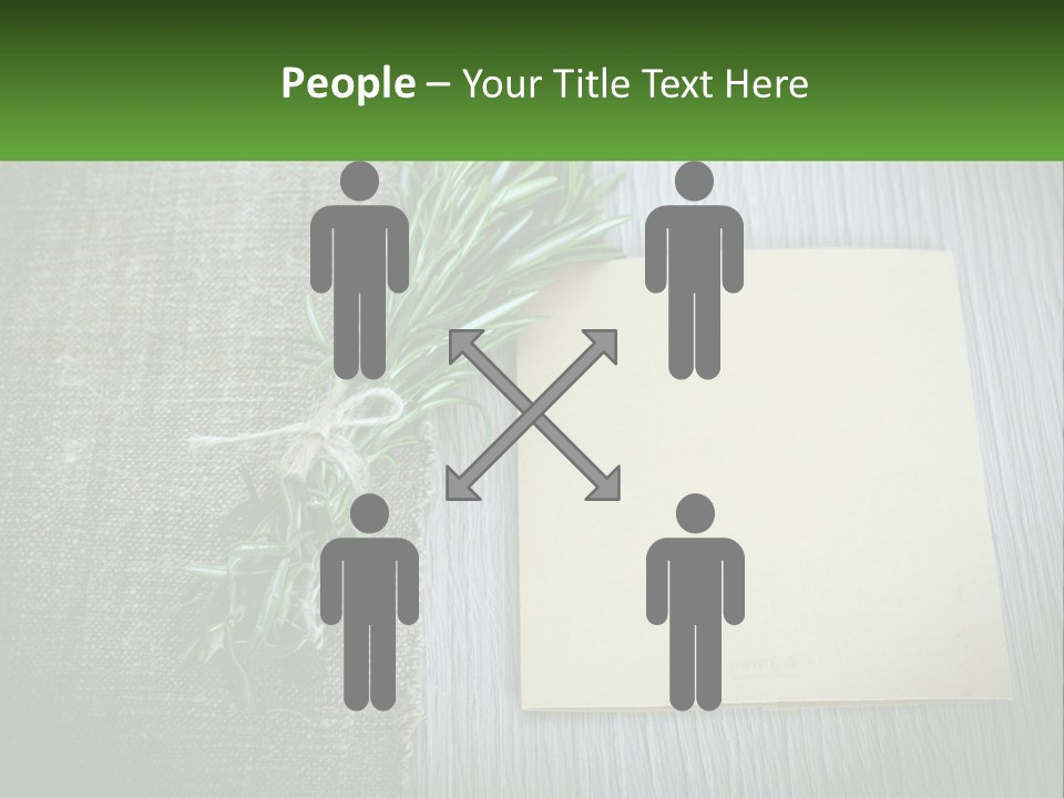 A Piece Of Paper With A Sprig Of Rosemary On Top Of It PowerPoint Template