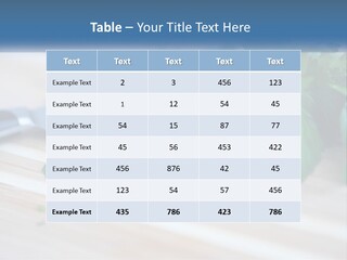 A Bunch Of Green Leaves On A Cutting Board With A Knife PowerPoint Template