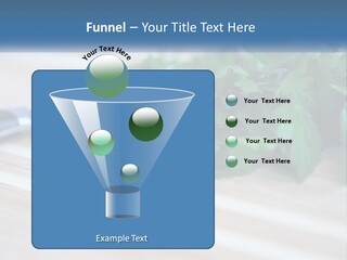 A Bunch Of Green Leaves On A Cutting Board With A Knife PowerPoint Template