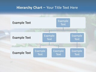 A Bunch Of Green Leaves On A Cutting Board With A Knife PowerPoint Template