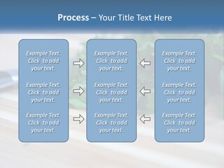 A Bunch Of Green Leaves On A Cutting Board With A Knife PowerPoint Template