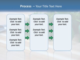 A Bunch Of Green Leaves On A Cutting Board With A Knife PowerPoint Template