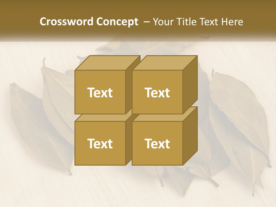 A Pile Of Leaves Sitting On Top Of A Wooden Table PowerPoint Template