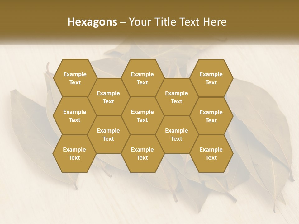 A Pile Of Leaves Sitting On Top Of A Wooden Table PowerPoint Template