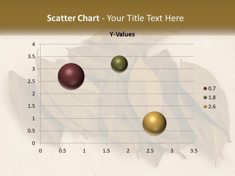 A Pile Of Leaves Sitting On Top Of A Wooden Table PowerPoint Template