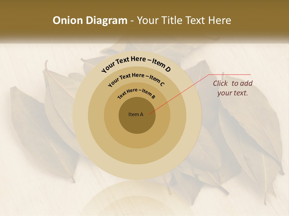 A Pile Of Leaves Sitting On Top Of A Wooden Table PowerPoint Template