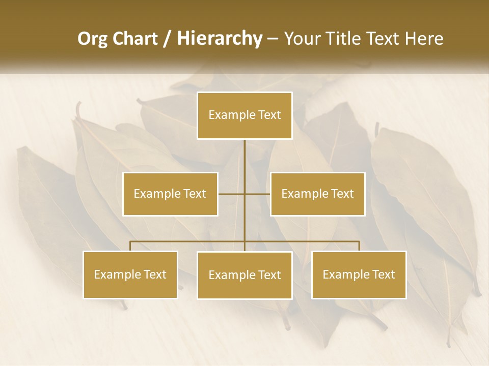 A Pile Of Leaves Sitting On Top Of A Wooden Table PowerPoint Template