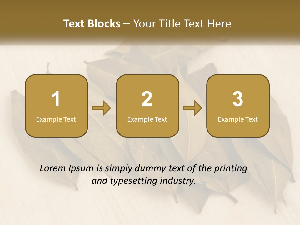 A Pile Of Leaves Sitting On Top Of A Wooden Table PowerPoint Template