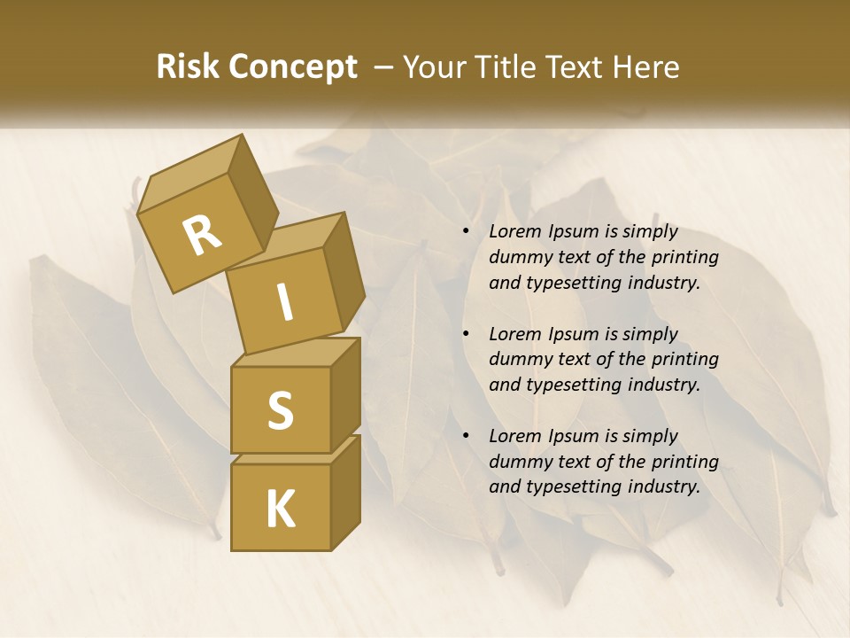 A Pile Of Leaves Sitting On Top Of A Wooden Table PowerPoint Template