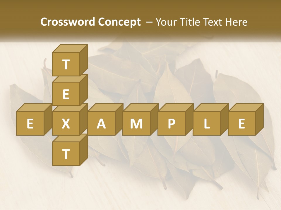 A Pile Of Leaves Sitting On Top Of A Wooden Table PowerPoint Template