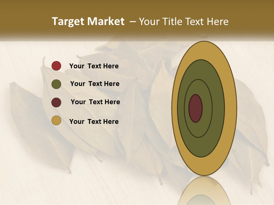 A Pile Of Leaves Sitting On Top Of A Wooden Table PowerPoint Template