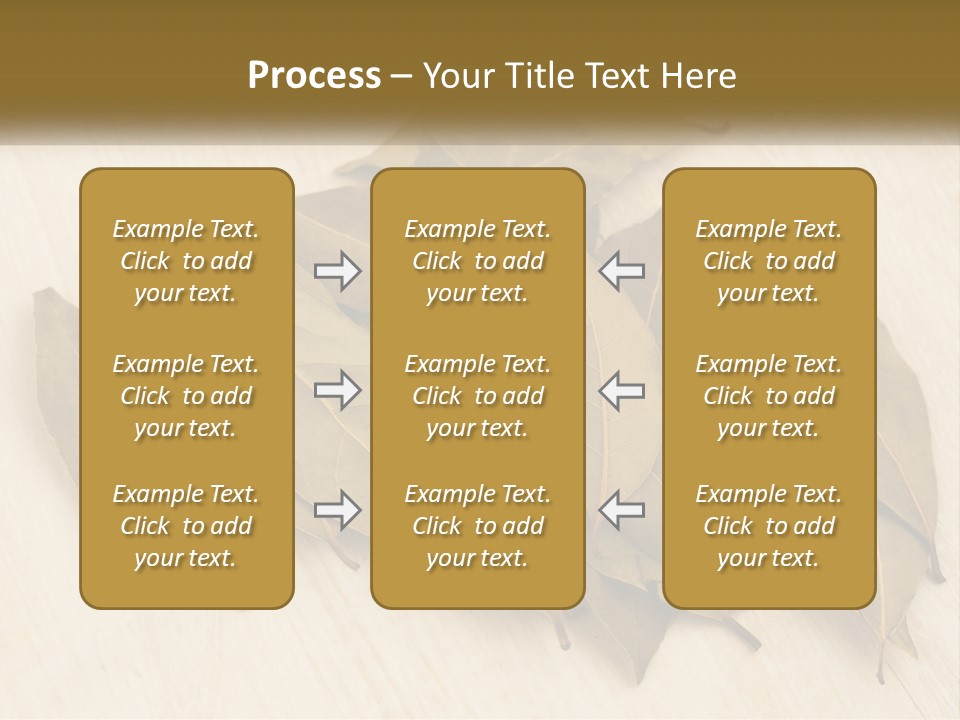 A Pile Of Leaves Sitting On Top Of A Wooden Table PowerPoint Template