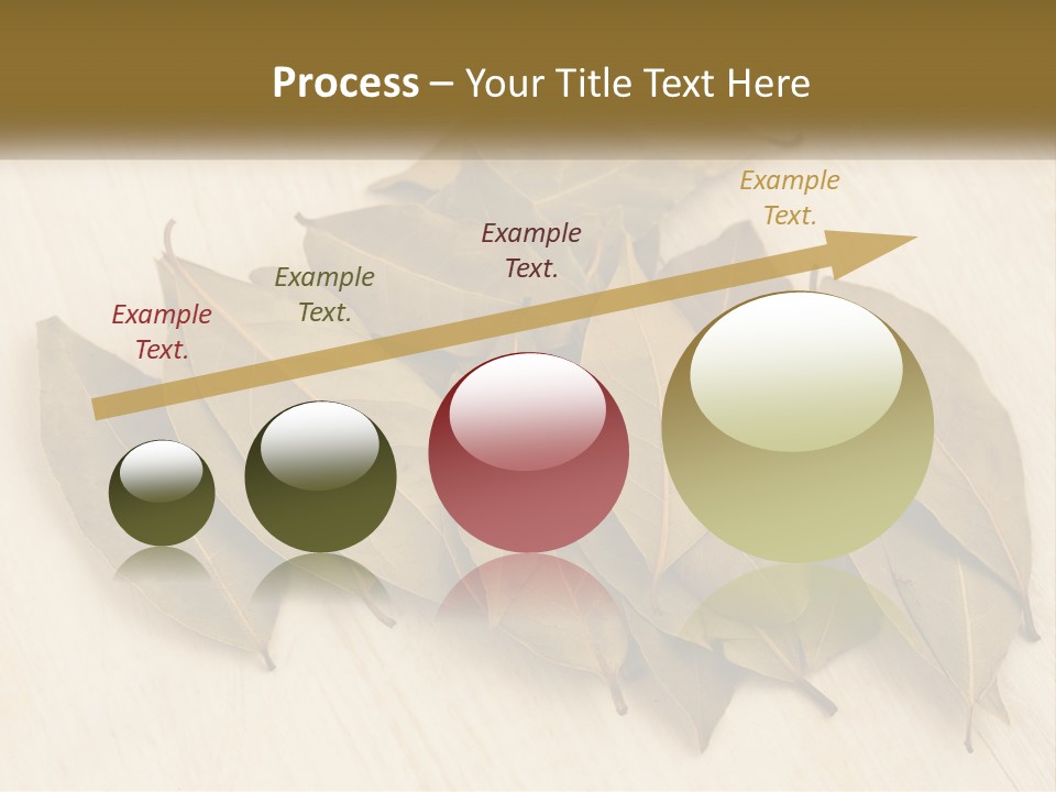 A Pile Of Leaves Sitting On Top Of A Wooden Table PowerPoint Template