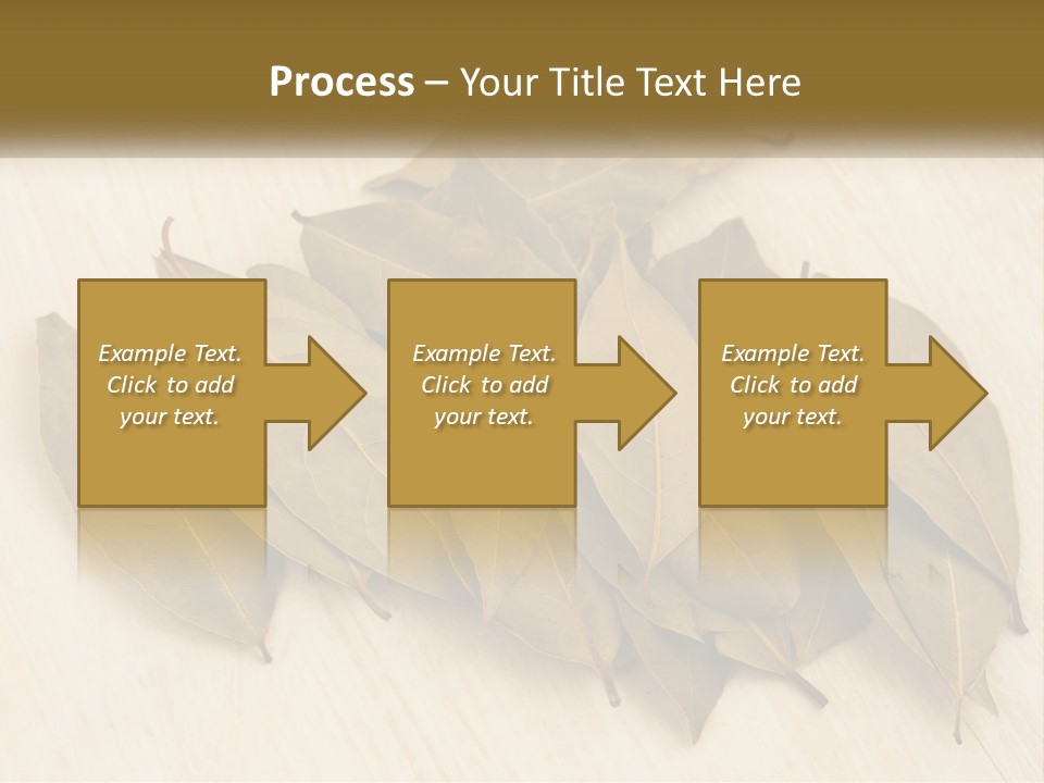 A Pile Of Leaves Sitting On Top Of A Wooden Table PowerPoint Template