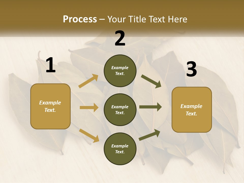 A Pile Of Leaves Sitting On Top Of A Wooden Table PowerPoint Template