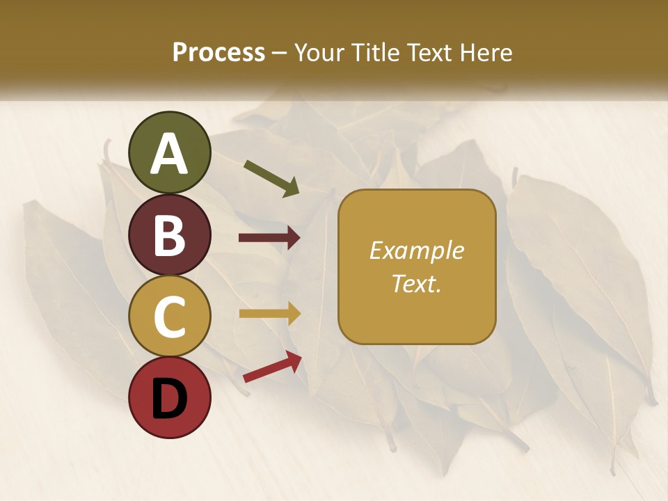 A Pile Of Leaves Sitting On Top Of A Wooden Table PowerPoint Template