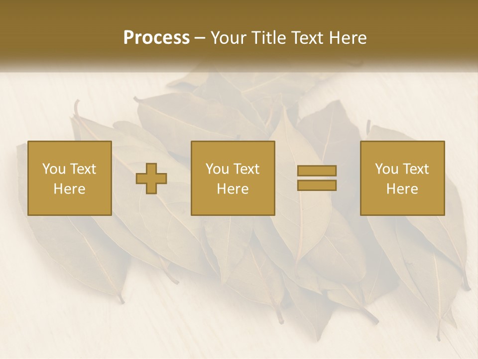 A Pile Of Leaves Sitting On Top Of A Wooden Table PowerPoint Template
