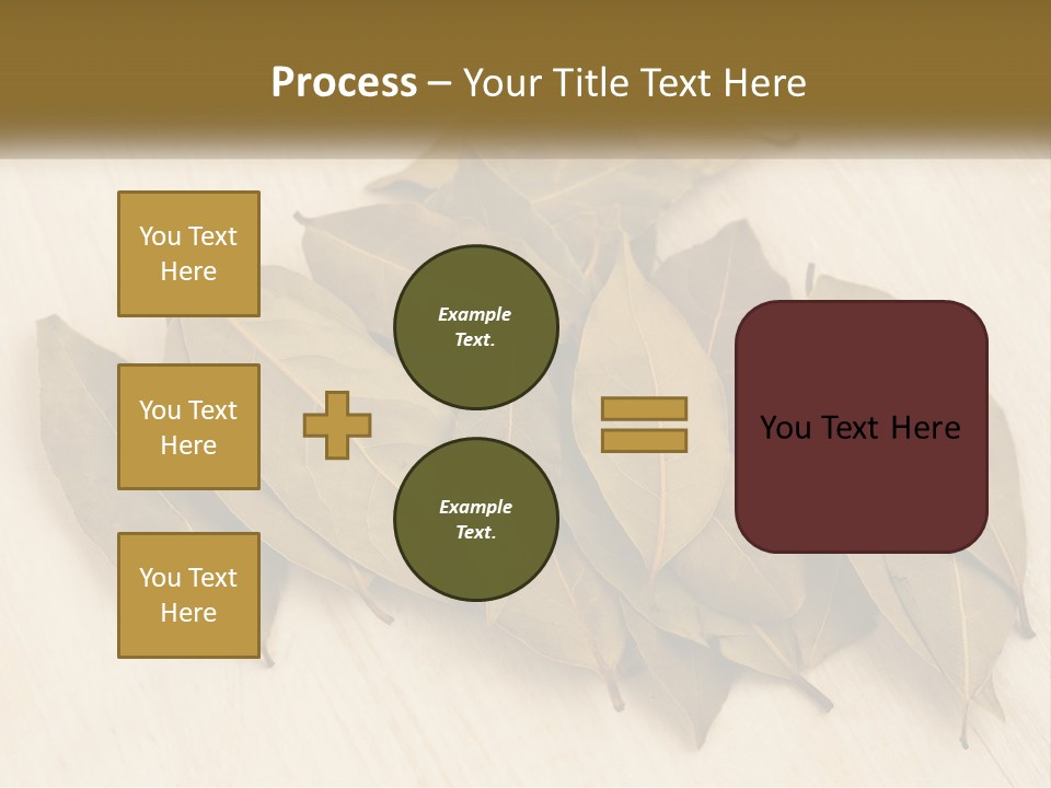 A Pile Of Leaves Sitting On Top Of A Wooden Table PowerPoint Template