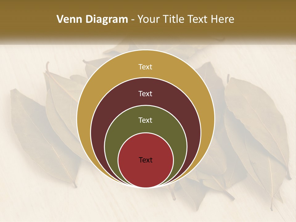 A Pile Of Leaves Sitting On Top Of A Wooden Table PowerPoint Template