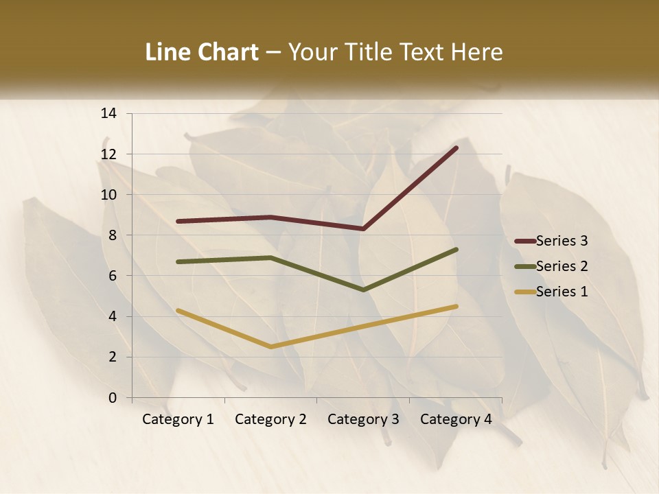 A Pile Of Leaves Sitting On Top Of A Wooden Table PowerPoint Template