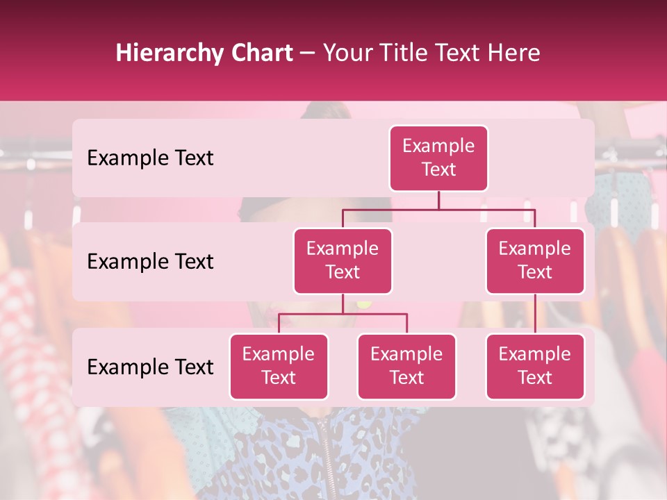 A Woman Standing In Front Of A Rack Of Clothes PowerPoint Template