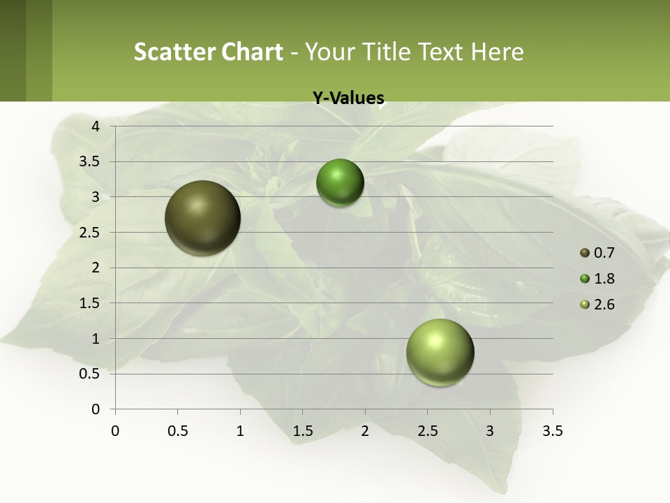 A Pile Of Fresh Basil Leaves On A White Background PowerPoint Template