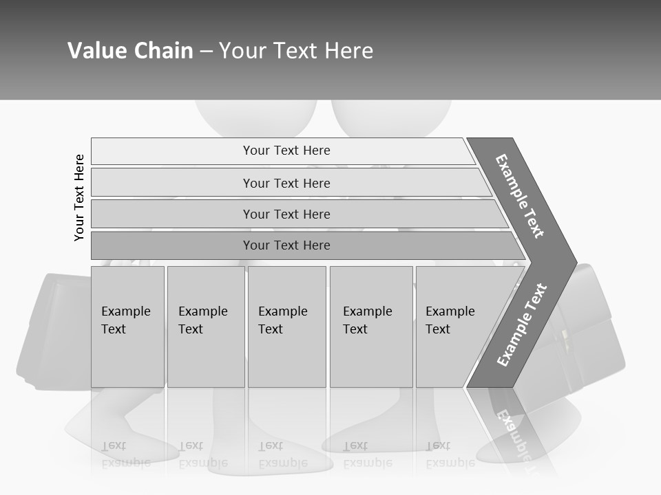 Two People Shaking Hands At A Table With Briefcases PowerPoint Template
