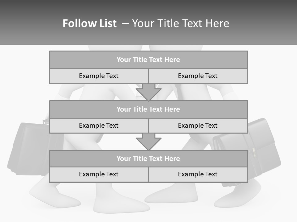 Two People Shaking Hands At A Table With Briefcases PowerPoint Template