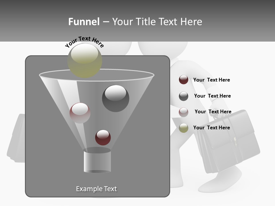 Two People Shaking Hands At A Table With Briefcases PowerPoint Template