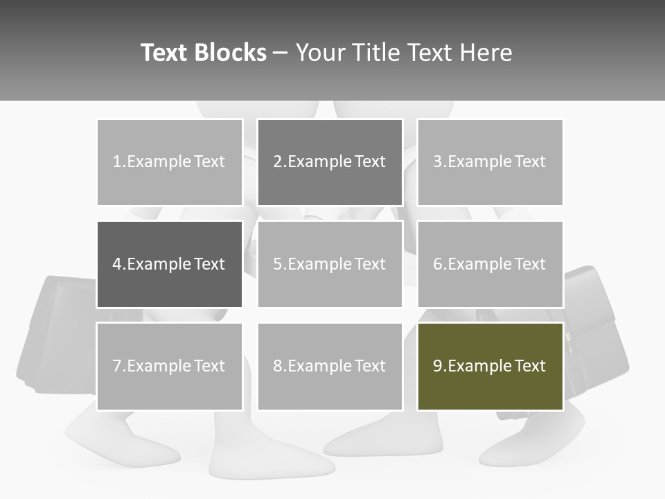 Two People Shaking Hands At A Table With Briefcases PowerPoint Template