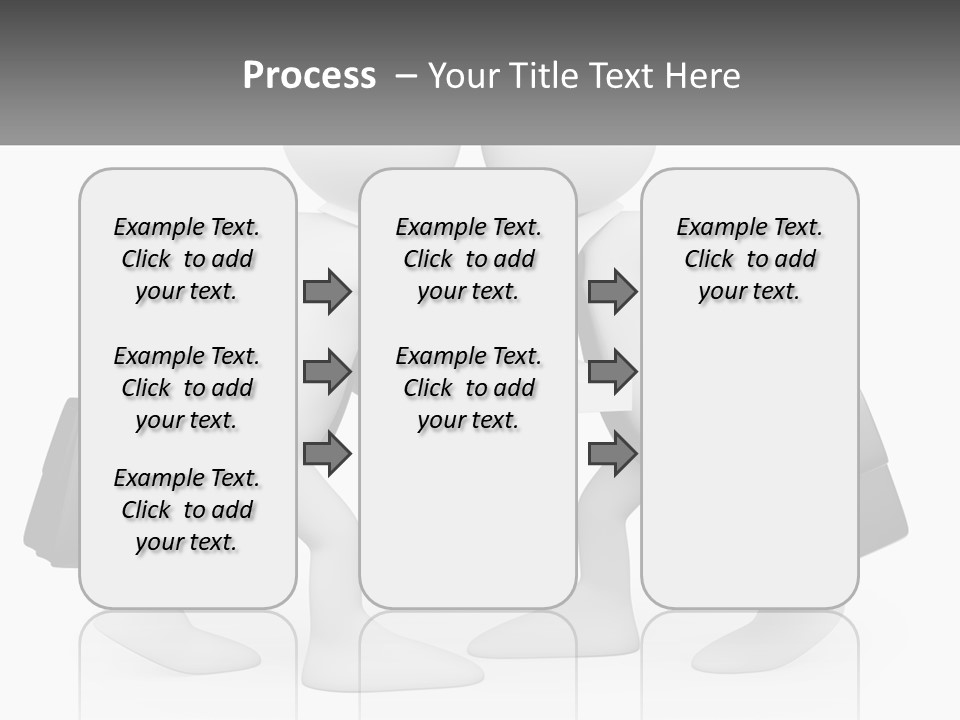 Two People Shaking Hands At A Table With Briefcases PowerPoint Template