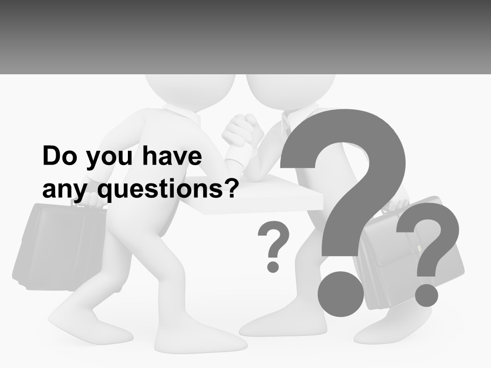 Two People Shaking Hands At A Table With Briefcases PowerPoint Template